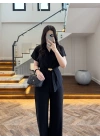 SİYAH TOKALI BAĞCIKLI TAKIM -3983