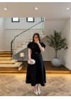 SİYAH TÜVİT ELBİSE-4203