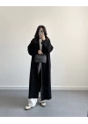 SİYAH UZUN TRİKO HIRKA