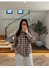 TARÇIN DİK YAKA ÇİT ÇITLI EKOSE GÖMLEK-5130