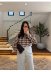 TARÇIN DİK YAKA ÇİT ÇITLI EKOSE GÖMLEK-5130
