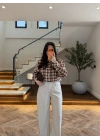 TARÇIN DİK YAKA ÇİT ÇITLI EKOSE GÖMLEK-5130