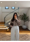 TARÇIN DİK YAKA ÇİT ÇITLI EKOSE GÖMLEK-5130