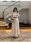 TAŞ KEMERLİ ETEKLİ PANTOLON-51354