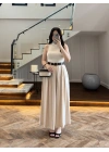 TAŞ KEMERLİ ETEKLİ PANTOLON-51354
