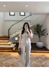 TAŞ KEMERLİ İSPANYOL PAÇA PANTOLON TAKIM -9214