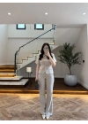 TAŞ KEMERLİ İSPANYOL PAÇA PANTOLON TAKIM -9214