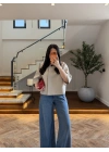 TAŞ OVERSİZE CROP CEKET-26K1130