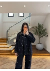 TAŞLI DENİM CEKET PANTOLON TAKIM-261167