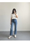 ULTRA YÜKSEK BEL STRAİGHT FİT MODEL MAVİ JEAN