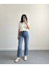 ULTRA YÜKSEK BEL STRAİGHT FİT MODEL MAVİ JEAN