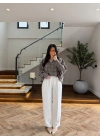 VİZON DÜĞME DETAY BLUZ -EU5239