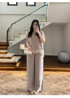VİZON GARNİLİ BLUZ PANTOLON TAKIM -51420