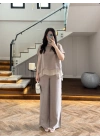 VİZON GARNİLİ BLUZ PANTOLON TAKIM -51420