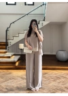 VİZON GARNİLİ BLUZ PANTOLON TAKIM -51420