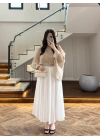 VİZON UÇUŞAN PELERİN BLUZ-5026