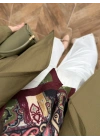 YAĞ YEŞİL GENİŞ YAKALI PARKA-7739