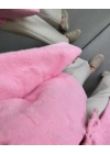 YUMOŞ ÖNDEN BAĞLAMALI HIRKA PEMBE