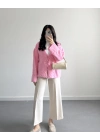 YUMOŞ ÖNDEN BAĞLAMALI HIRKA PEMBE