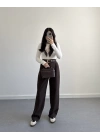 ZR MODEL KAHVE KUMAŞ PANTOLON
