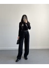 ZR MODEL SİYAH KUMAŞ PANTOLON