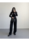 ZR MODEL SİYAH KUMAŞ PANTOLON