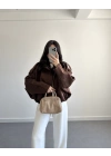 ZR MODEL SÜET BOMBER CEKET KAHVE