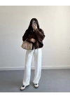 ZR MODEL SÜET BOMBER CEKET KAHVE