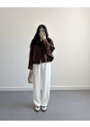 ZR MODEL SÜET BOMBER CEKET KAHVE