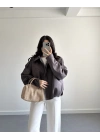 ZR MODEL SÜET BOMBER CEKET ANTRASİT