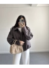 ZR MODEL SÜET BOMBER CEKET ANTRASİT