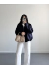 ZR MODEL SÜET BOMBER CEKET LACİVERT