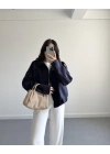 ZR MODEL SÜET BOMBER CEKET LACİVERT