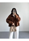 ZR MODEL SÜET BOMBER CEKET TABA