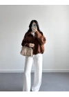 ZR MODEL SÜET BOMBER CEKET TABA