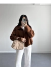 ZR MODEL SÜET BOMBER CEKET TABA