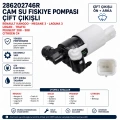 286202746R Cam Su Fıskiye Pompası Çift Çıkışlı Renault Kangoo Megane 3