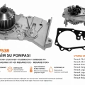 210100753R Devirdaim Su Pompası Renault Clio II Clio III Fluence Kangoo Laguna Megane Uyumlu