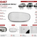 9120467 Opel Astra G Frontera B Beyaz Çamurluk Sinyali Yan Sinyal Lambası
