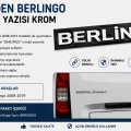Citroen Berlingo Bagaj Yazısı Krom 2008-2019