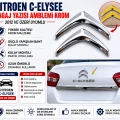 Citroen C-Elysee Bagaj Yazısı Amblemi Krom 2012 ve Üzeri Uyumlu