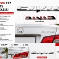 Honda Civic FB7 2012-2015 Bagaj Yazısı Krom Arka Bagaj Amblemi Uyumlu
