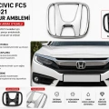 Honda Civic FC5 2016-2021 Ön Panjur Amblemi Krom H Logo Ön Arma Uyumlu