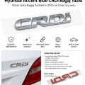 Hyundai Accent Blue CRDi Bagaj Yazısı Krom Arka Bagaj Amblemi 2010 ve Üzeri Uyumlu
