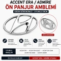 Hyundai Accent Era / AdmireUyumlu Ön Panjur Amblemi Krom Görünümlü