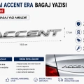 Hyundai Accent Era Bagaj Yazısı Amblemi Logo 2011 ve Üzeri
