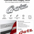 Hyundai Getz Bagaj Yazısı Krom Arka Bagaj Amblemi 2003-2005 Uyumlu
