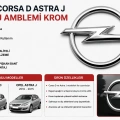 Opel Corsa D Astra J Bagaj Amblemi Krom Logo Yazı