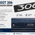 Peugeot 306 Bagaj Yazısı Krom 1997 ve Üzeri