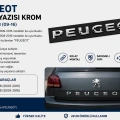 Peugeot Bagaj Yazısı Krom 3008 5008 2009-2016